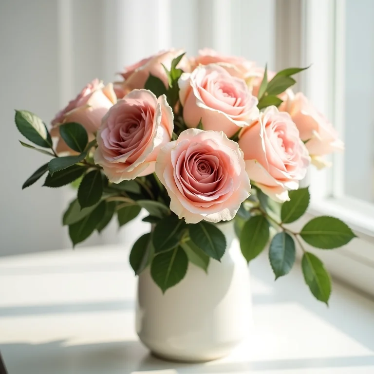 Arranjo de flores e plantas para uma decoração romântica e natural no Dia dos Namorados.