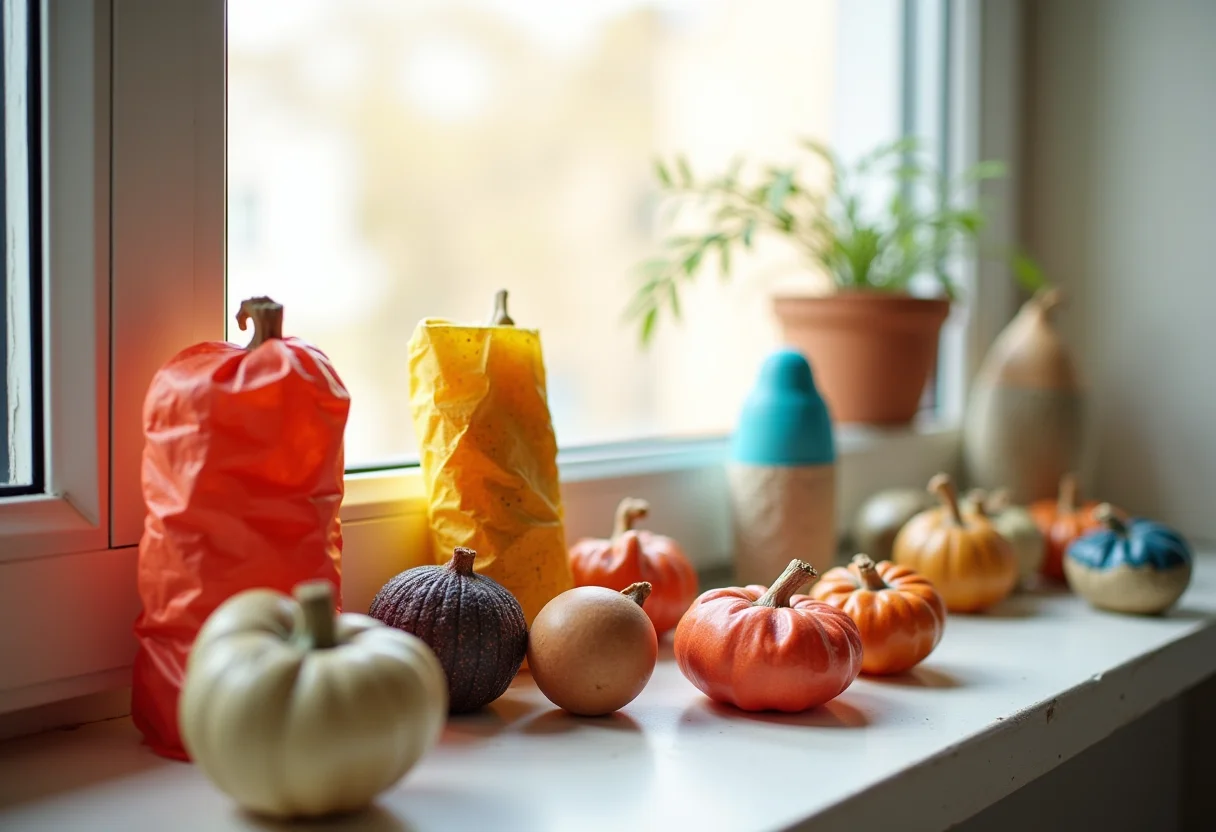 Artesanato criativo feito com embalagens longa vida.