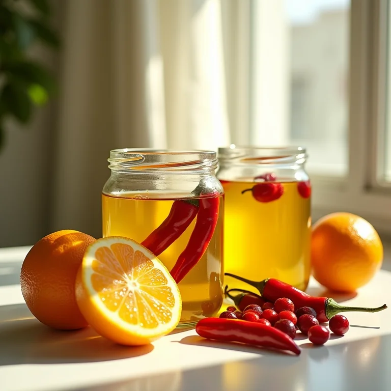 Azeite aromatizado com frutas cítricas, pimentas e berries.