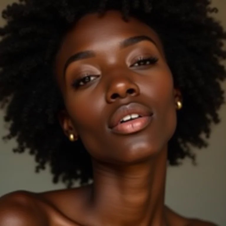 Batom nude elegante em maquiagem