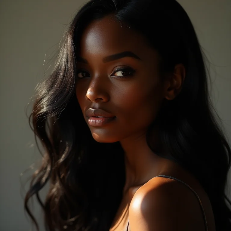 Cabelo macio e sedoso após hidratação com maizena