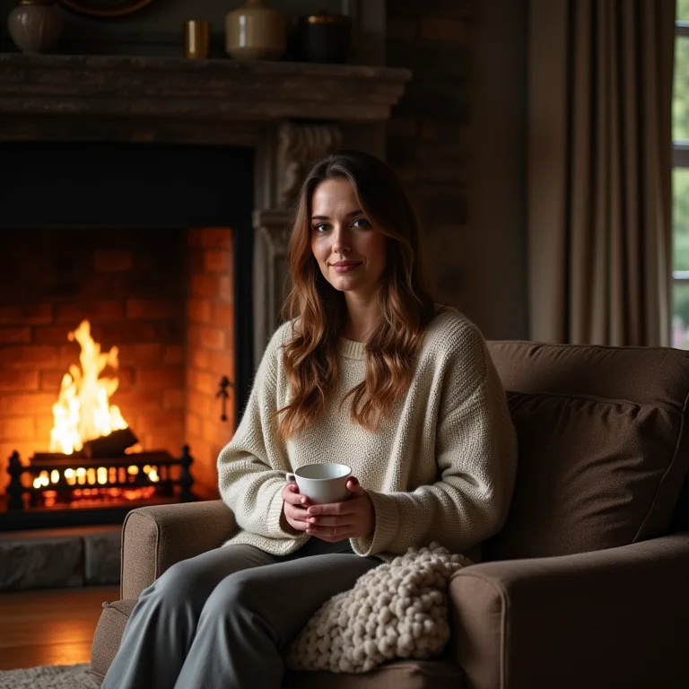 Calça Slouchy e Tricô: Conforto e aconchego.