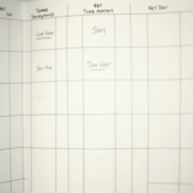 Calendário minimalista com agendamento de limpeza