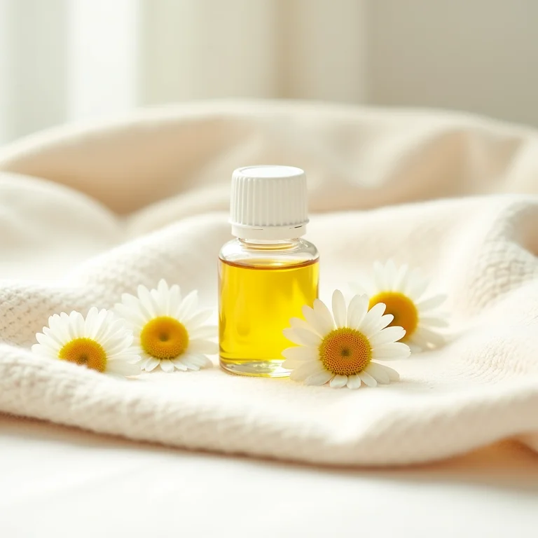 Camomila romana e óleo essencial para suavidade