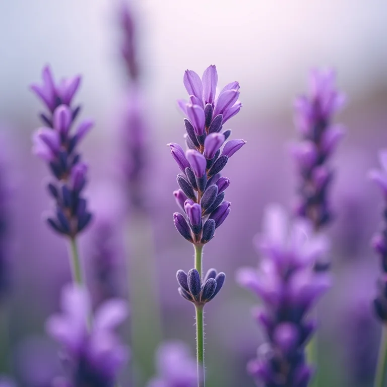 Campos de lavanda em plena floração