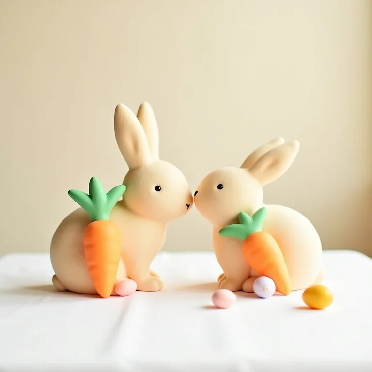 Centros de mesa de Páscoa com EVA