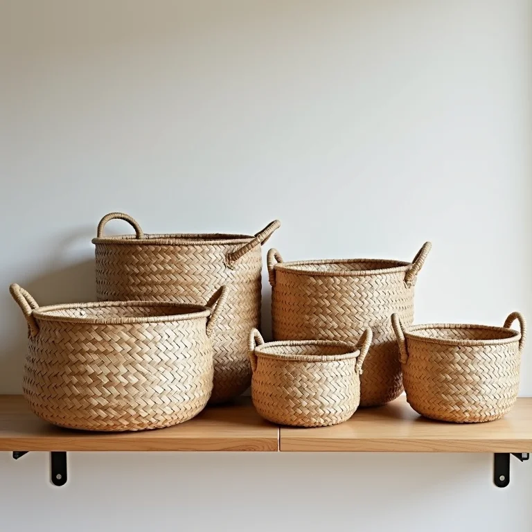 Cestos organizadores feitos de jornal: soluções práticas e sustentáveis para a sua casa.