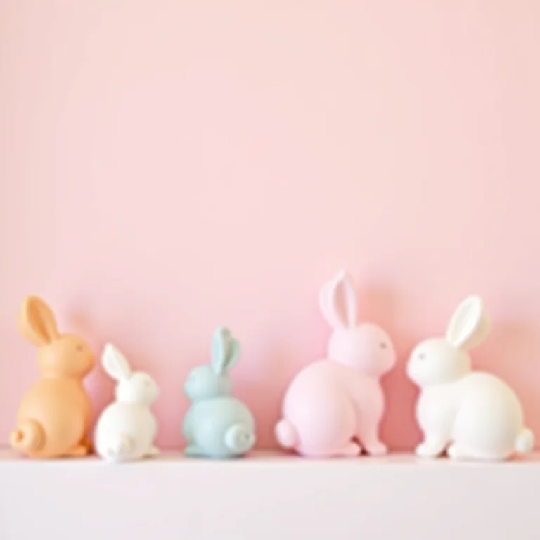 Coelhinhos de EVA decorativos