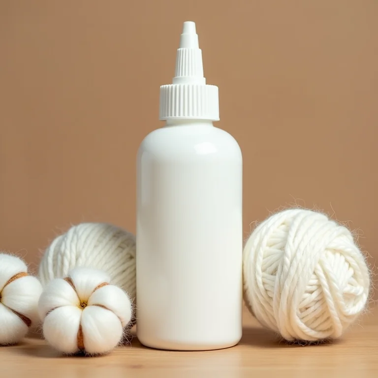 Cola branca e barbante para fazer luminária.