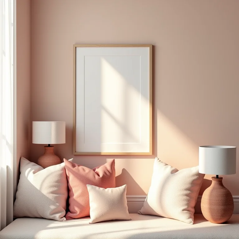 Combinação de papel de parede com outros elementos de decoração