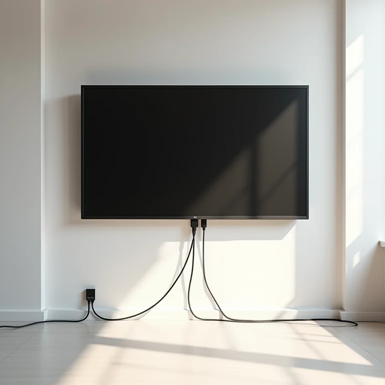 Como esconder os cabos da TV