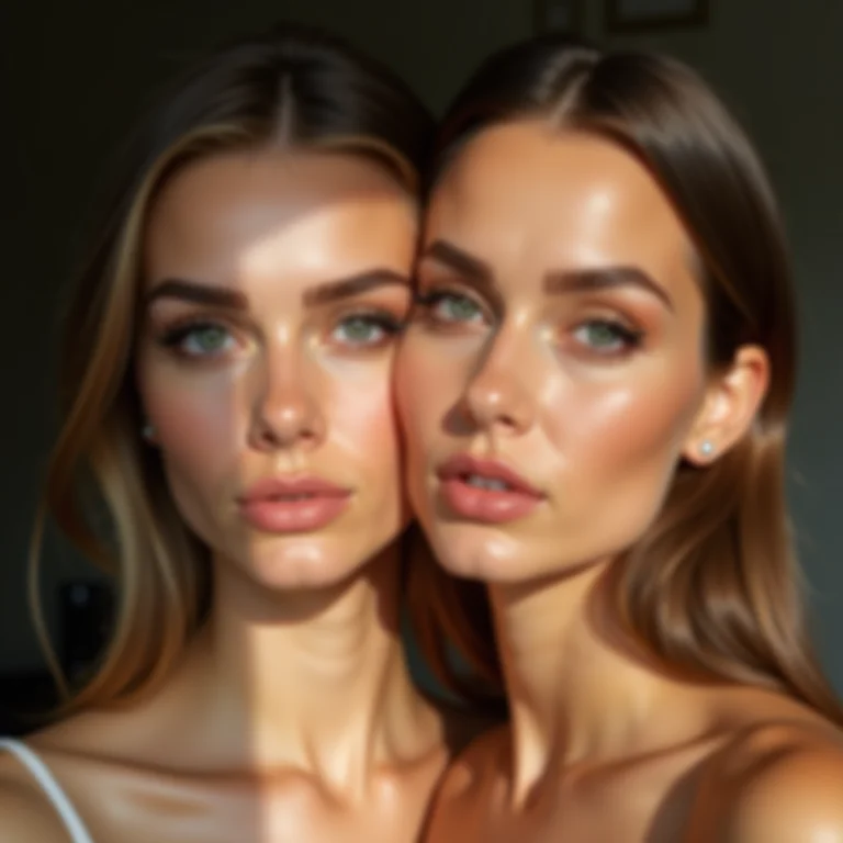 Comparação entre efeito natural e dramático da máscara de cílios