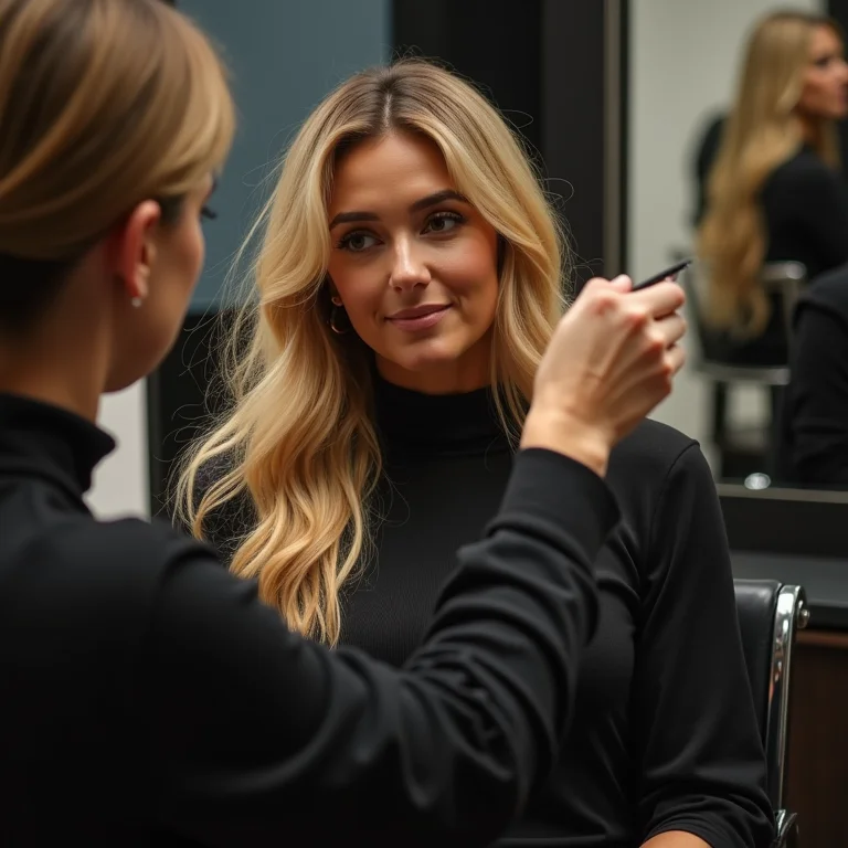 Consulta profissional para loiro dourado perfeito