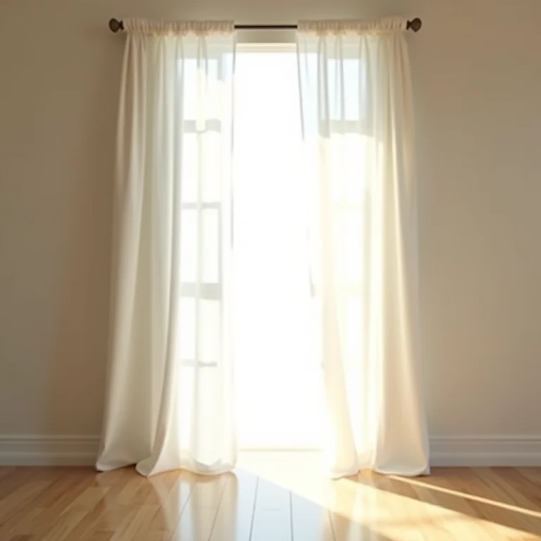 Cortina de conchas em uma porta