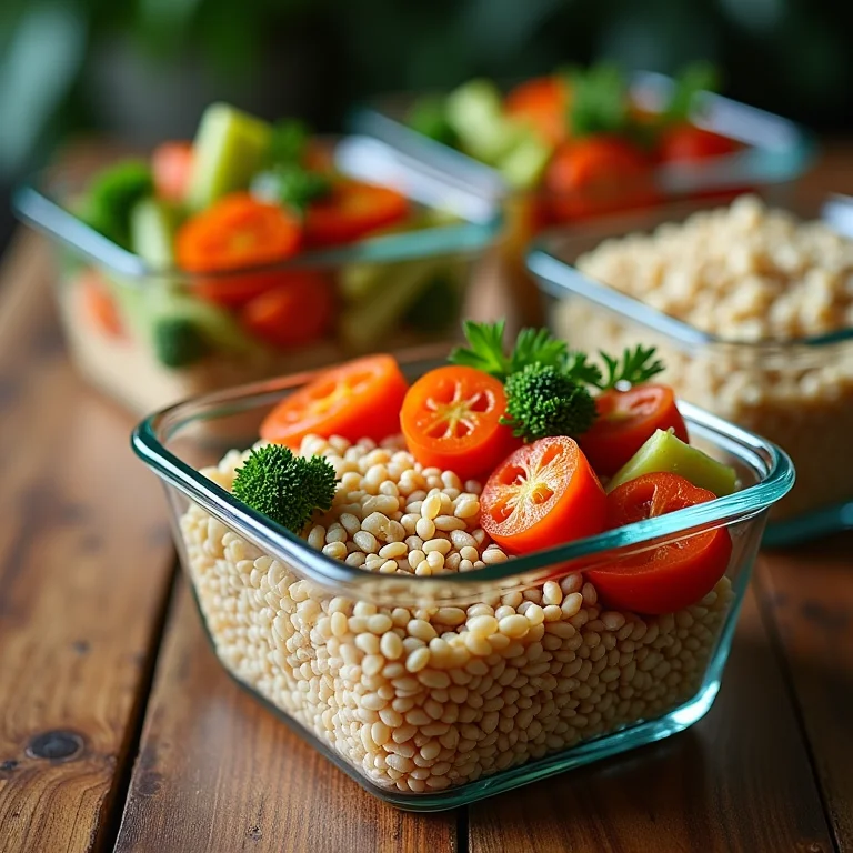 Cozinhar em lote para a semana
