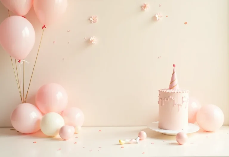 Decoração de festa de 1 ano simples e charmosa