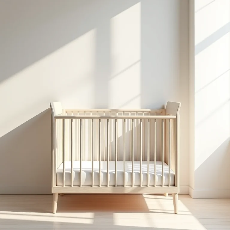 Design moderno de berço para bebê