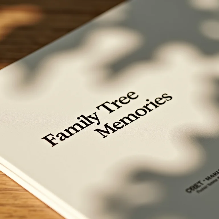 Detalhe de uma etiqueta com a frase 'Memórias da Árvore da Vida'