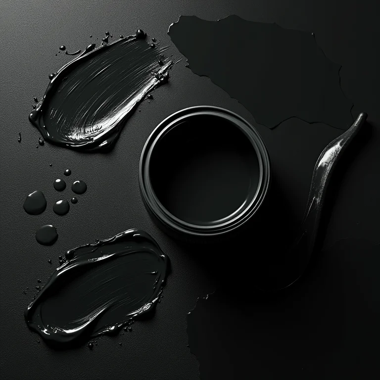 Diferentes tipos de tinta preta, incluindo tinta lousa