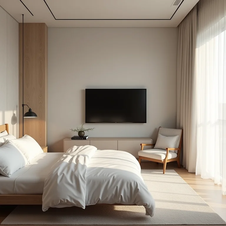 Distância ideal entre TV e cama