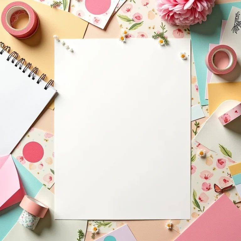 Diversos materiais de scrapbooking para escolher seu estilo.