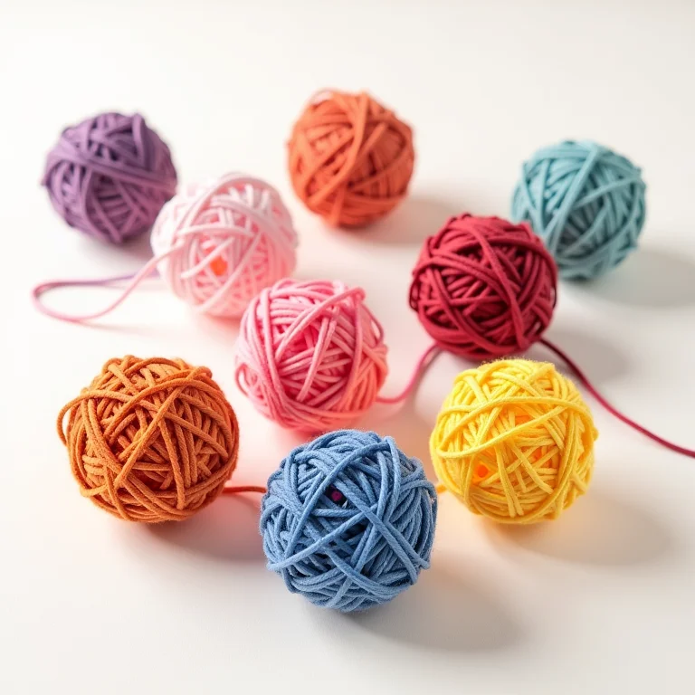 Diversos tipos de barbante para luminárias artesanais.