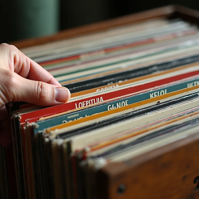 Divisórias para organizar discos de vinil