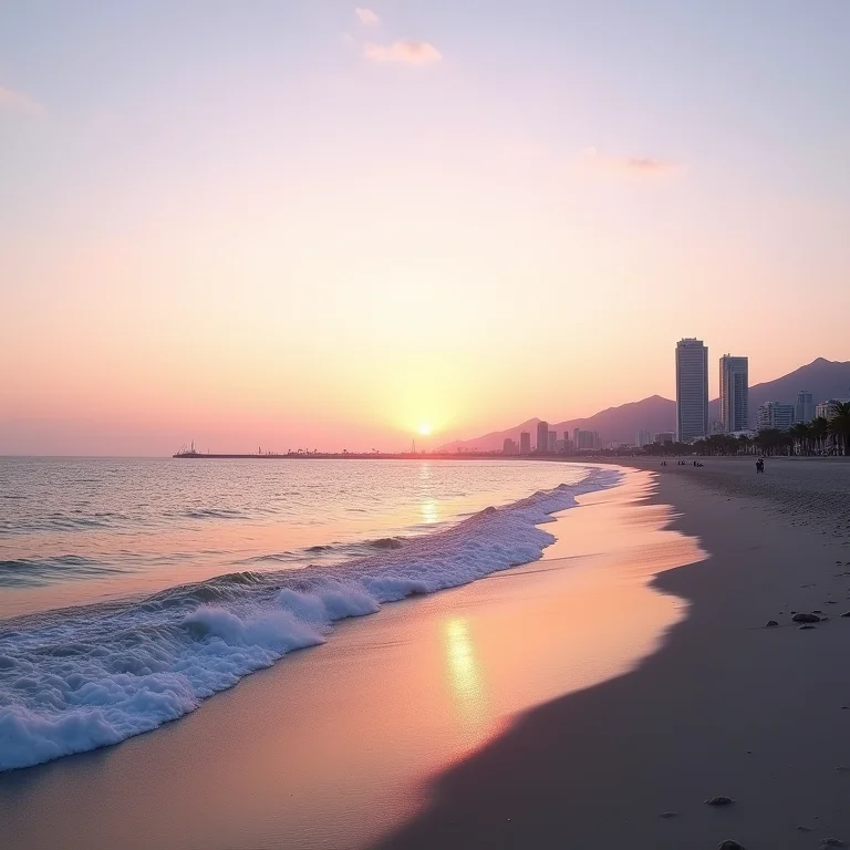 El Malecón ao pôr do sol