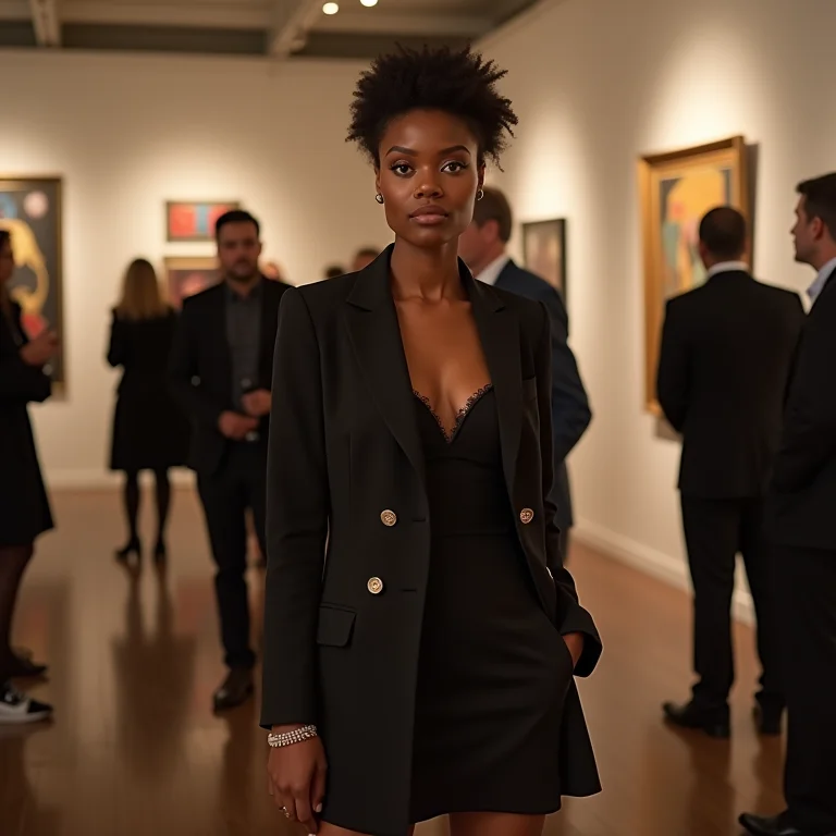 Elegância com blazer e vestido