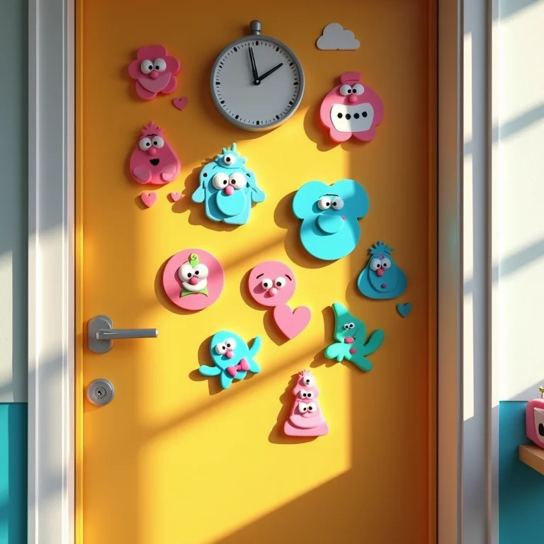 Enfeites de porta feitos de EVA