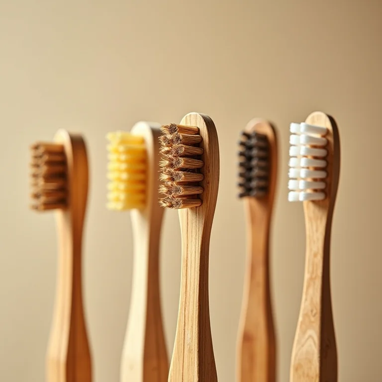 Escovas de dentes de bambu mostrando sinais de uso e necessidade de troca