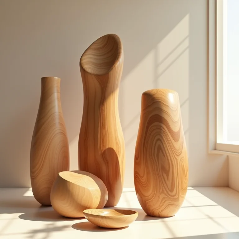 Esculturas em madeira artesanais brasileiras