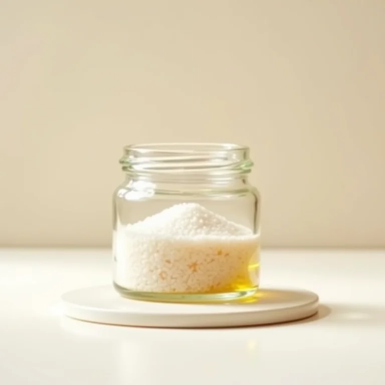 Esfoliante de sal marinho e óleo de amêndoas