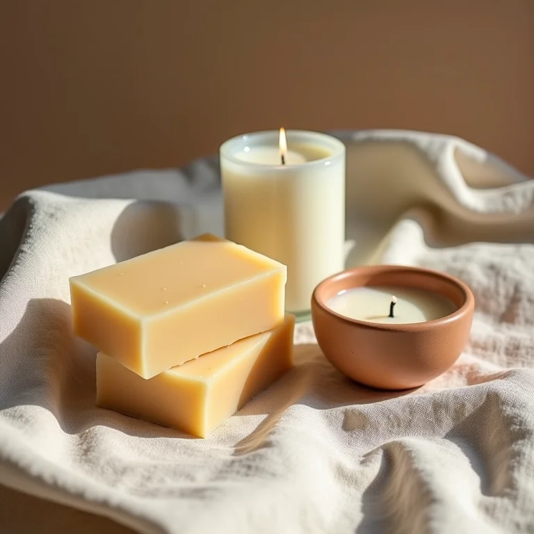 Essência da marca de artesanato: sabonete, vela e cerâmica