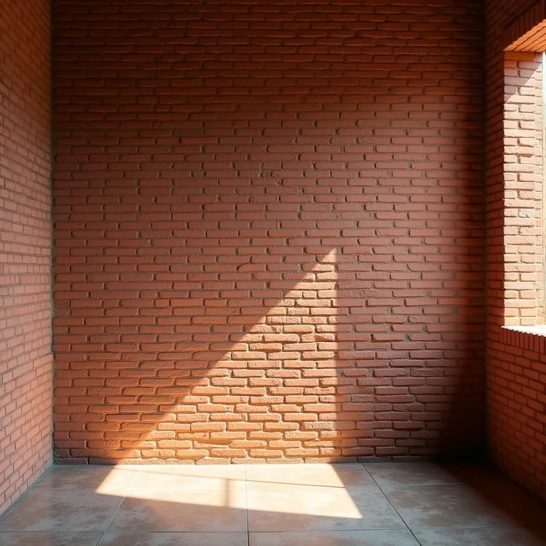 Exagero de tijolinhos em um ambiente pequeno
