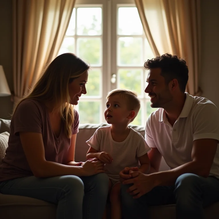 Família resolvendo conflito