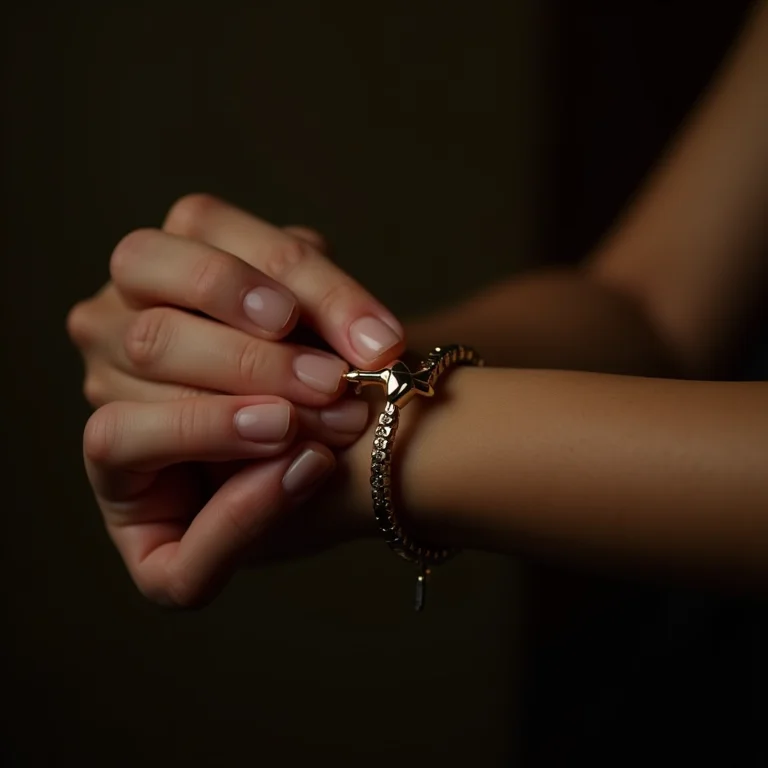 Fecho de pulseira detalhado