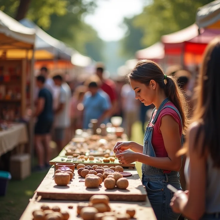 Feira de artesanato ao ar livre