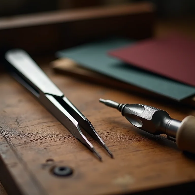 Ferramentas e acessórios para a criação de joias de resina