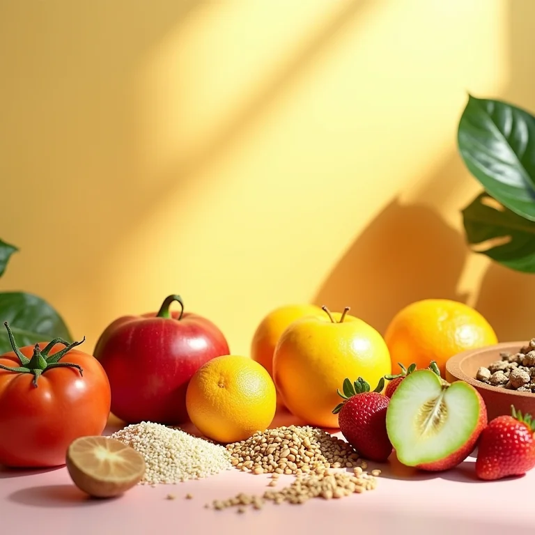 Fontes saudáveis de carboidratos: grãos integrais, frutas e vegetais