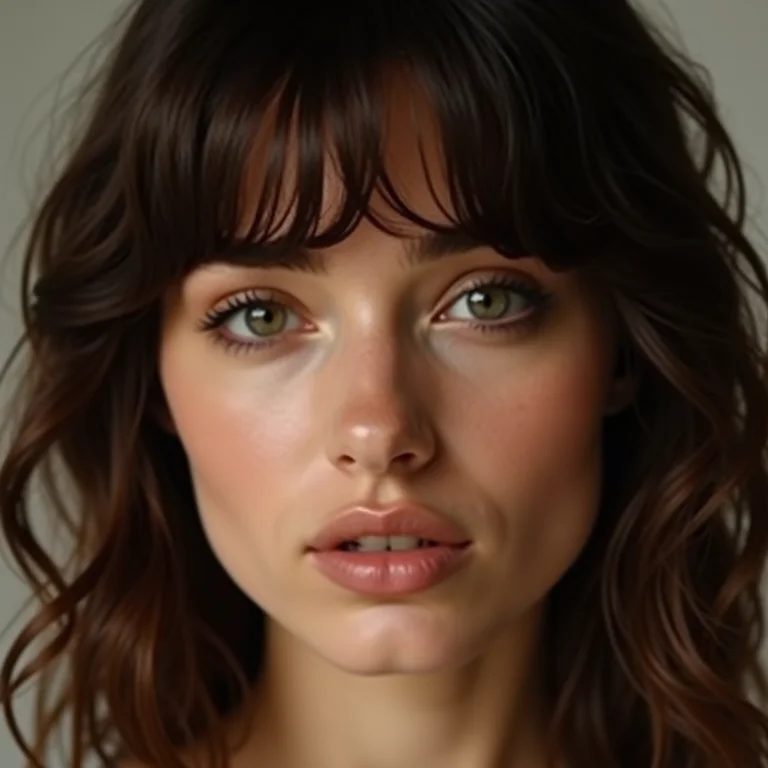 Franja como moldura do rosto