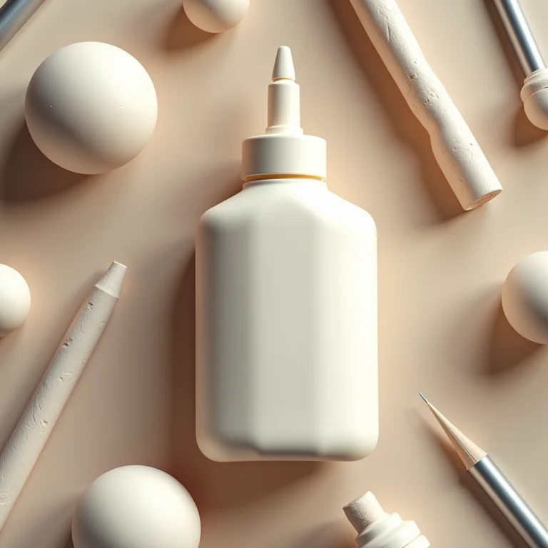 Frasco de cola de qualidade com ferramentas de modelagem