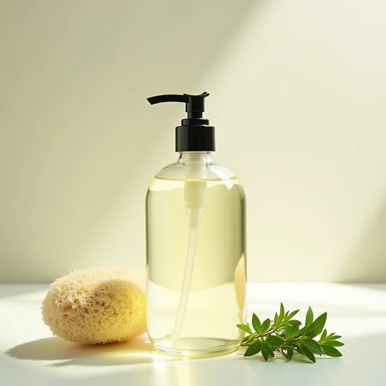 Frasco de sabonete líquido caseiro