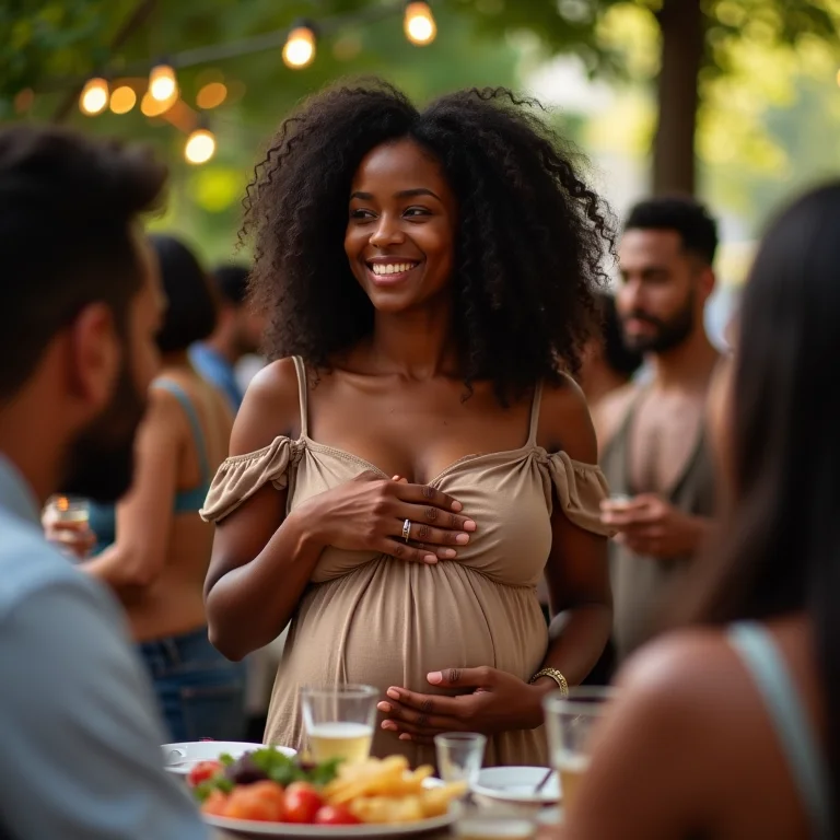 Grávida evitando alimentos proibidos
