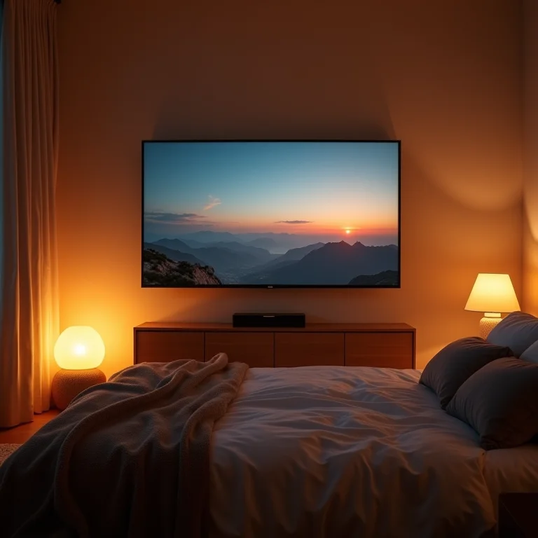 Iluminação adequada para assistir TV