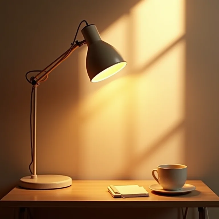 Iluminação adequada para home office no quarto