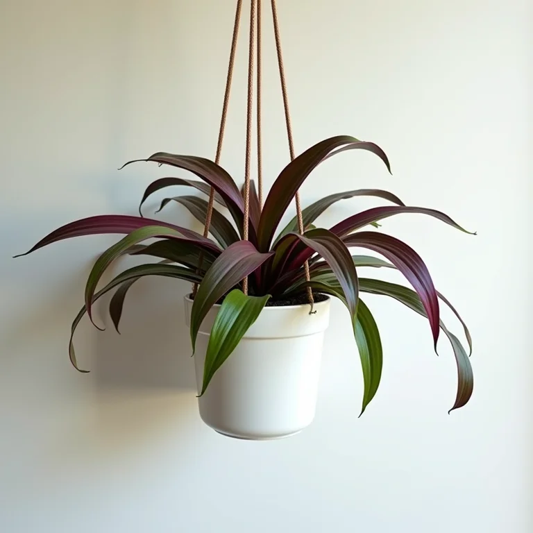 Lambari pendente em vaso branco.