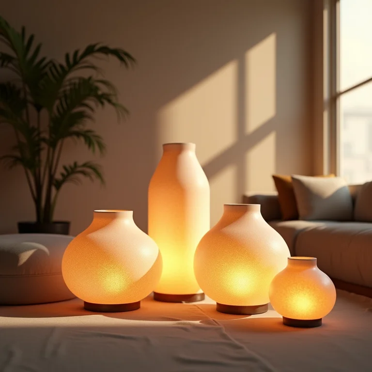 Lanternas decorativas criando um ambiente exótico e aconchegante