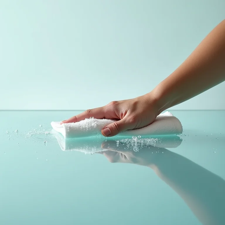 Limpeza fácil de superfícies de vidro na varanda gourmet.