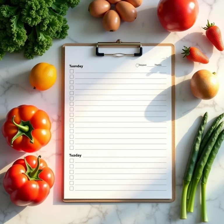 Lista de compras otimizada com ingredientes frescos